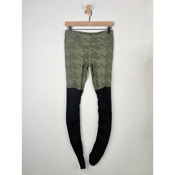 Stylish Green and Black Women's Leggings - Picture 2 of 7